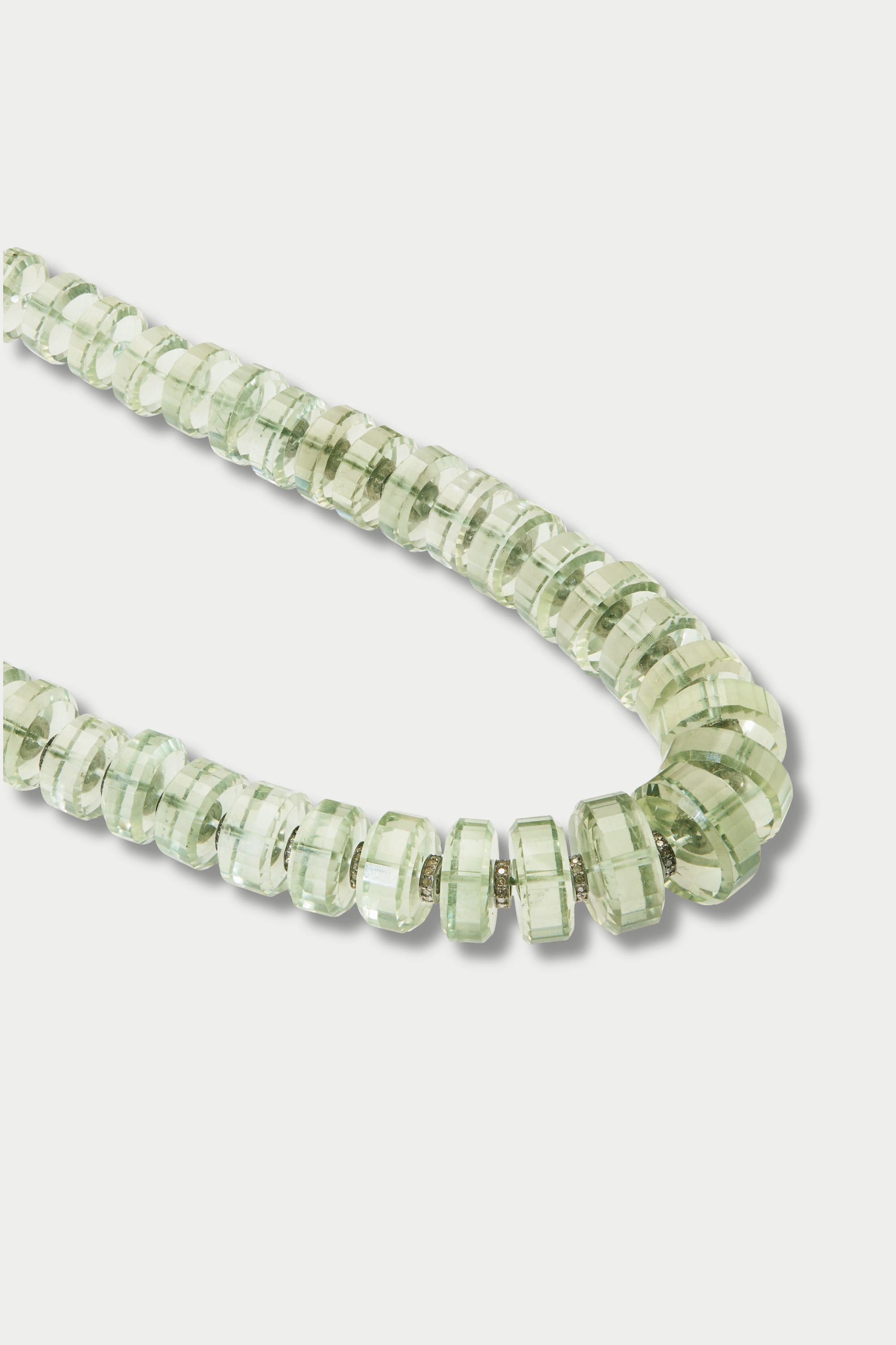 Aura Necklace, Green Amethyst
