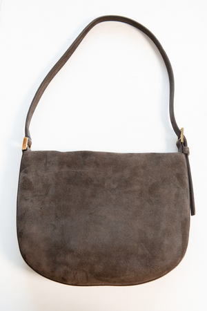 Savette - Small Tondo Hobo Suede, Coffee
