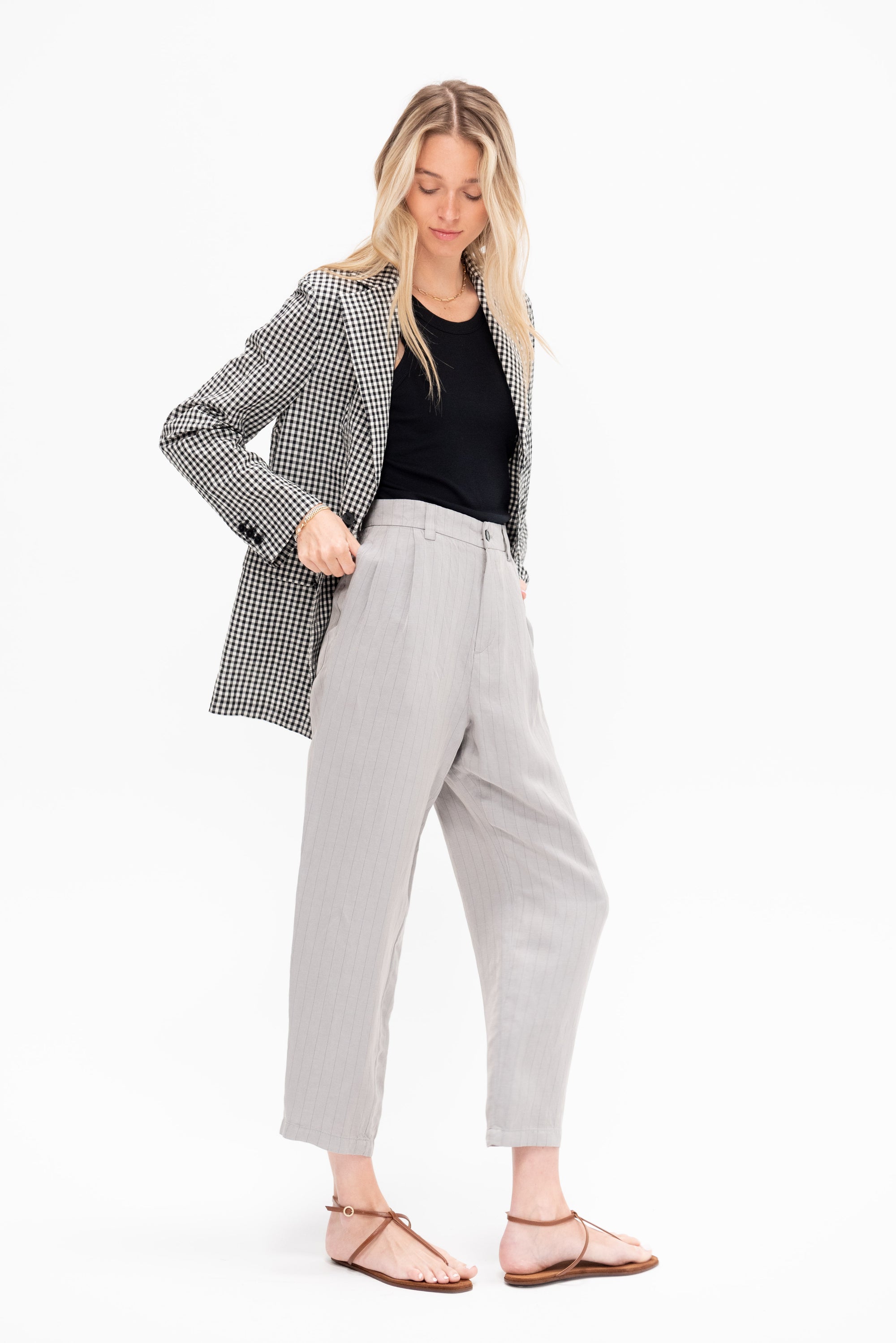 Pantalone Roxanne Stecca, Argento