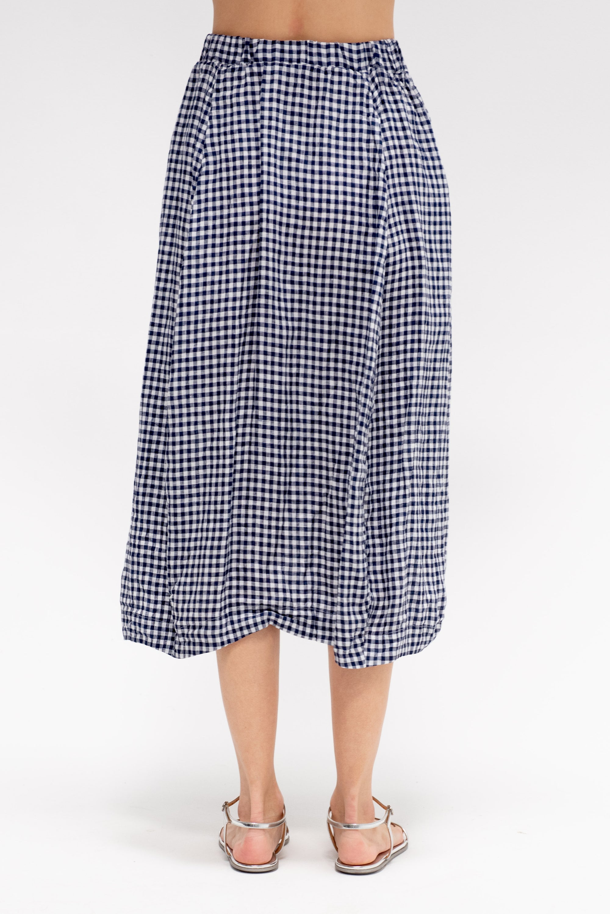 Carla Skirt, Navy Check