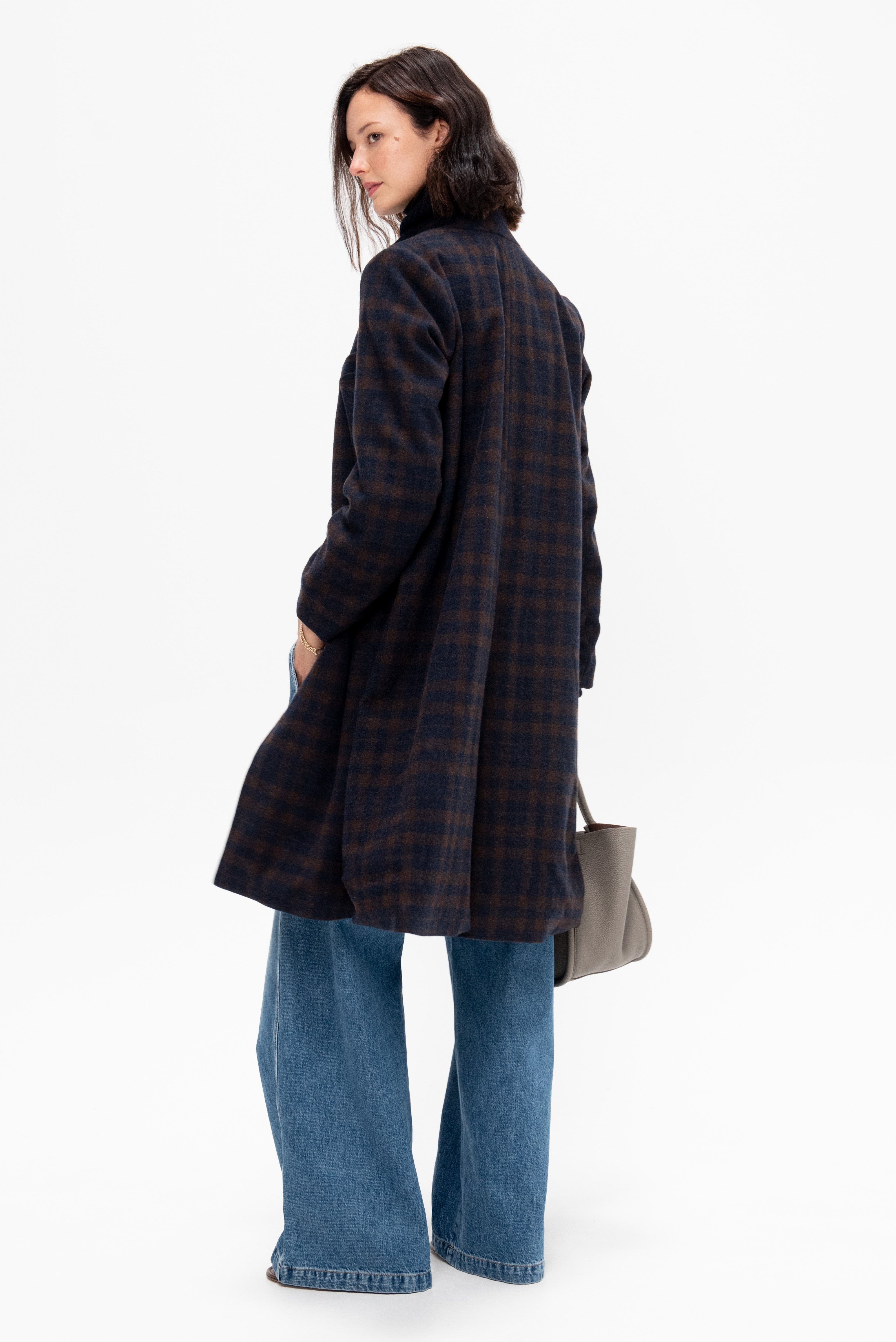 Bergfabel Farmer Coat, Plaid – Kick Pleat