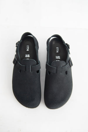 BIRKENSTOCK 1774 - Tokio Napa Slingback Clogs, Black