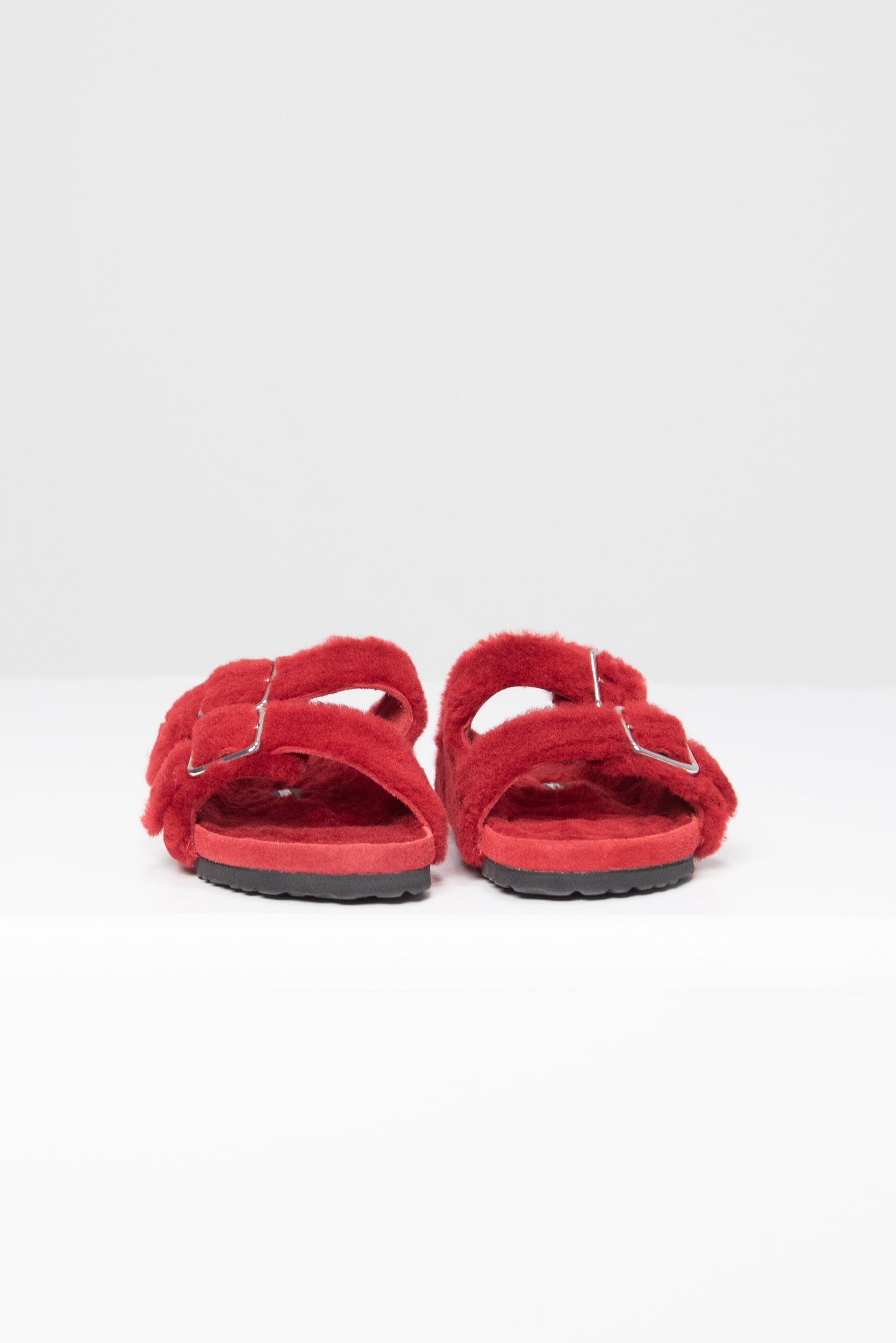 Arizona Shearling Big Buckle, Red