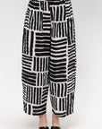 Wide Pants, Print Black