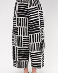 Wide Pants, Print Black