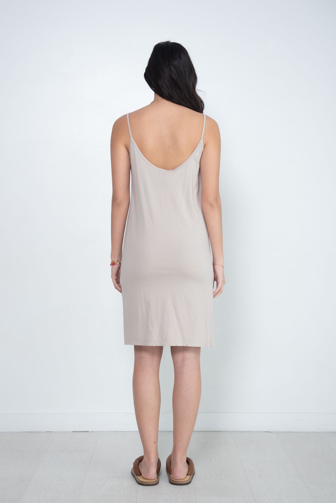 Black Crane - Cami Dress, Stone