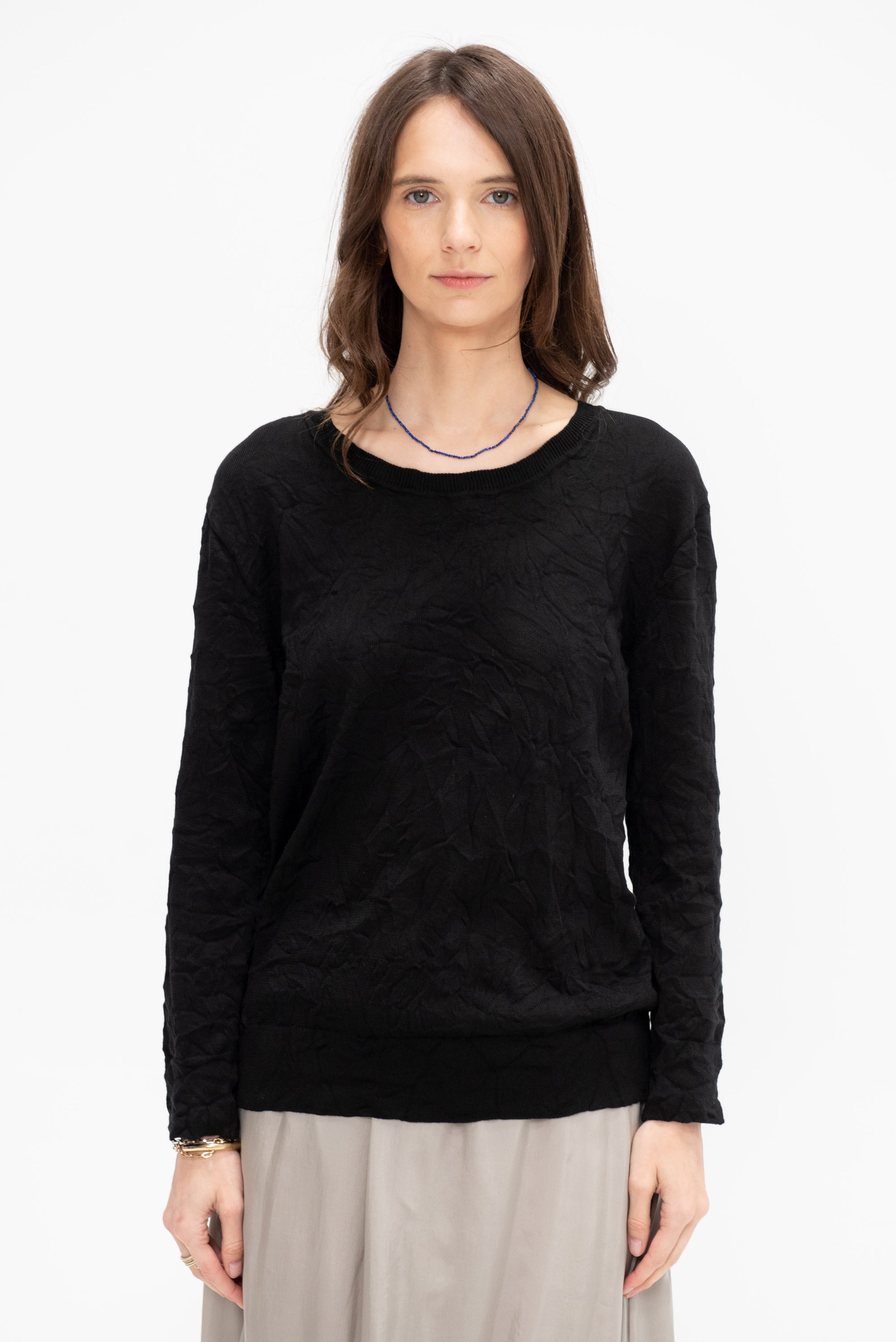 Crinkle Summer Knit Top