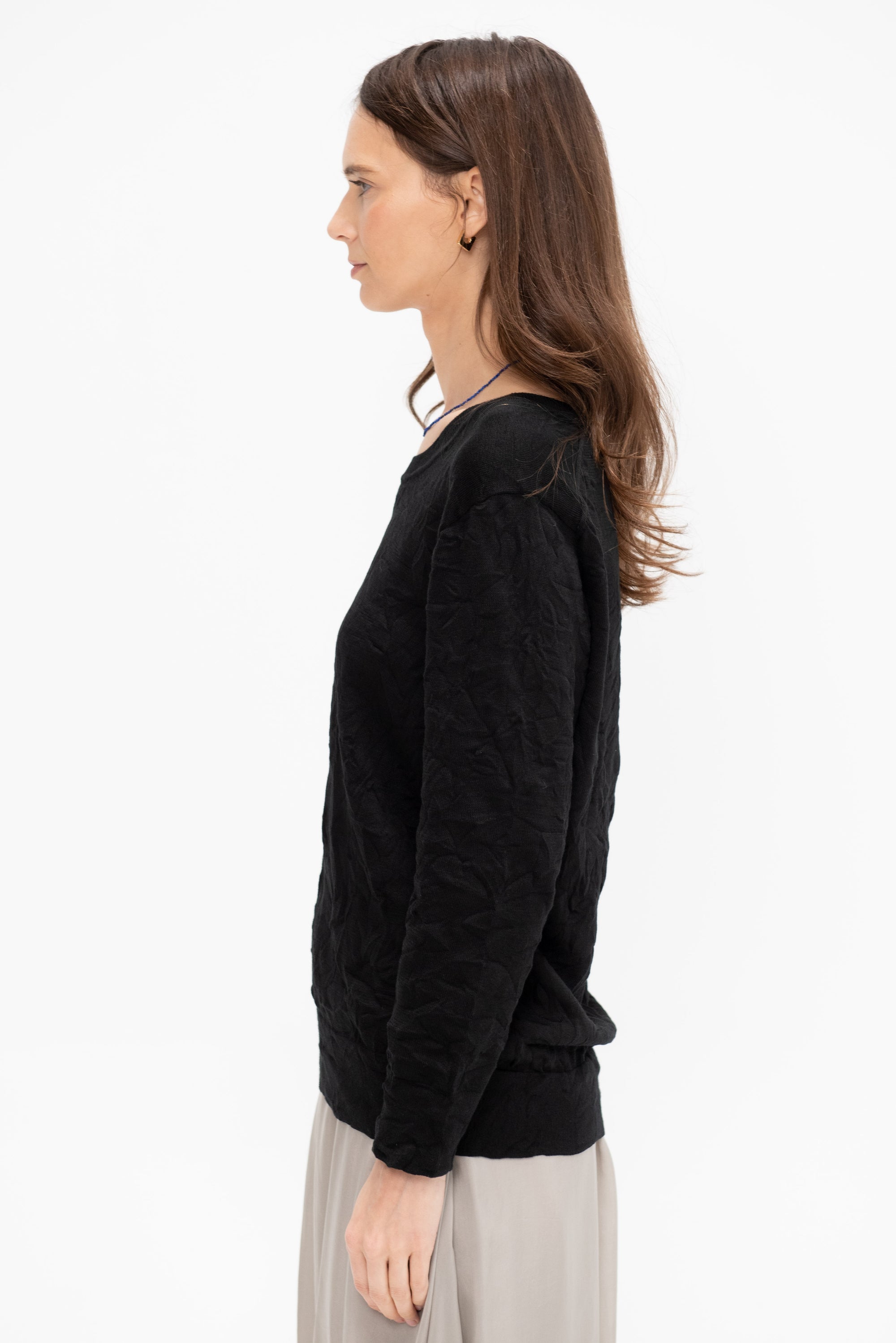 Crinkle Summer Knit Top
