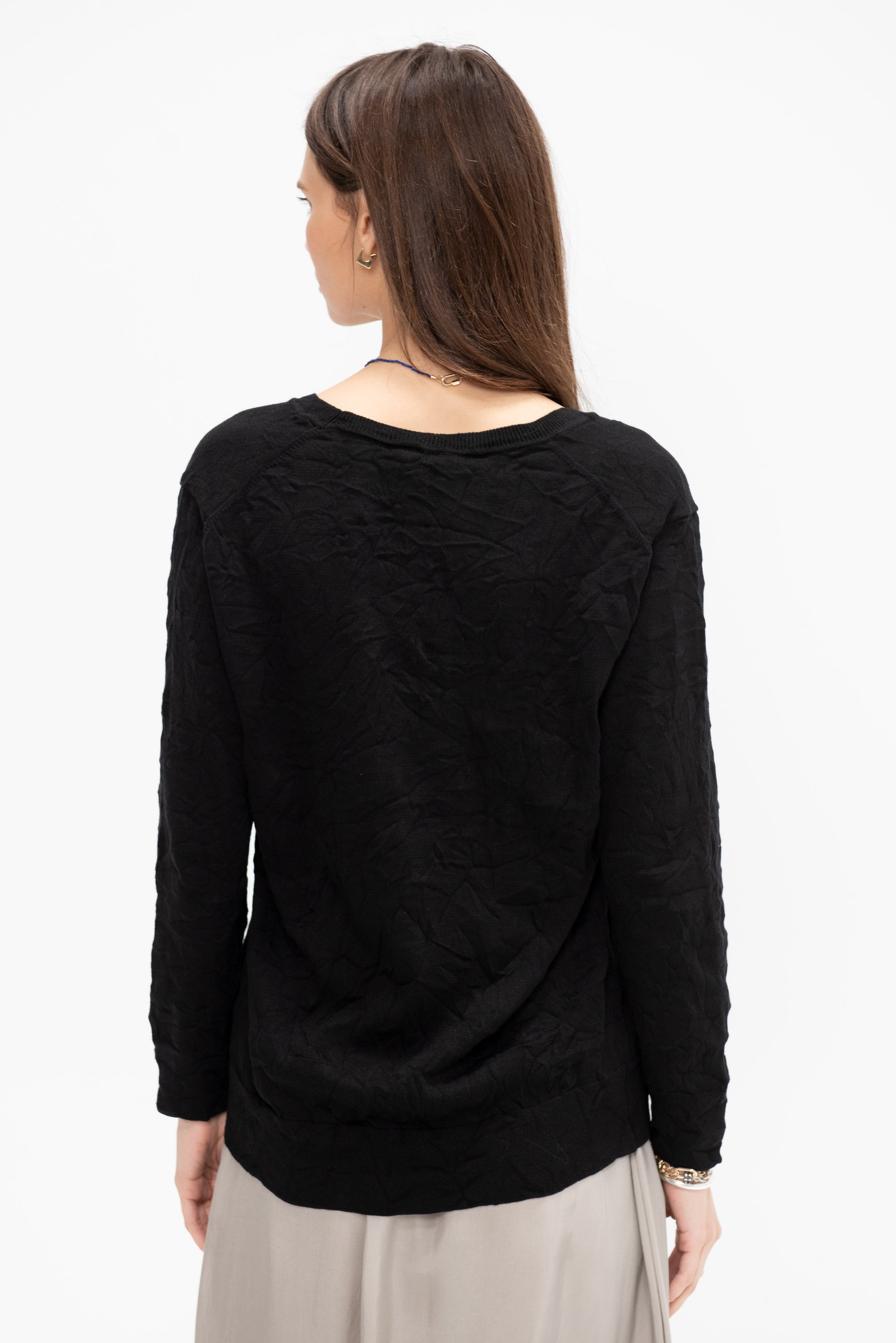Crinkle Summer Knit Top