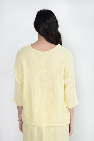 Black Crane - Dolman Top, Lemon