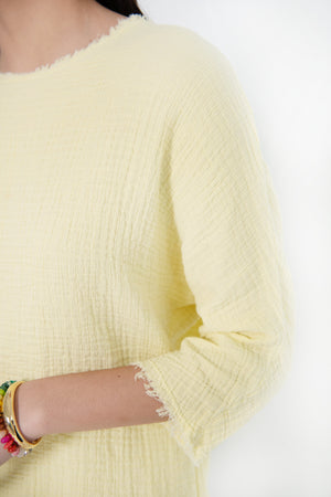 Black Crane - Dolman Top, Lemon