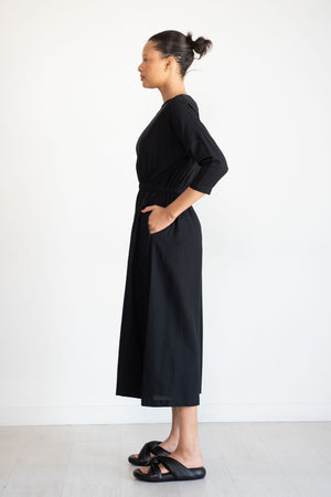 Black Crane - Wide Culotte Jumpsuit, Black