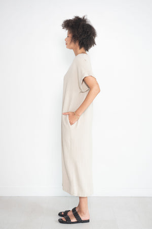Black Crane - Long Straight Dress, Natural