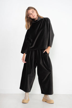 Black Crane - Wide Pants, Sumi Black