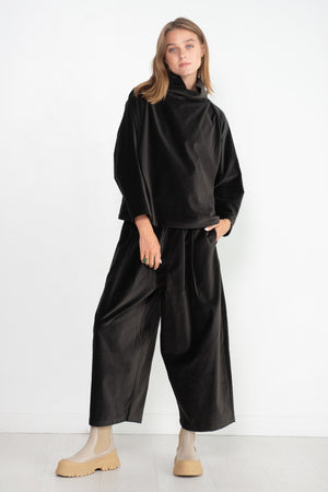 Black Crane - Wide Pants, Sumi Black