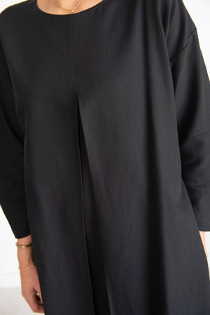 Black Crane - Tie Dress, Black