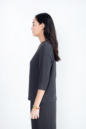 Black Crane - Dolman Top, Graphite