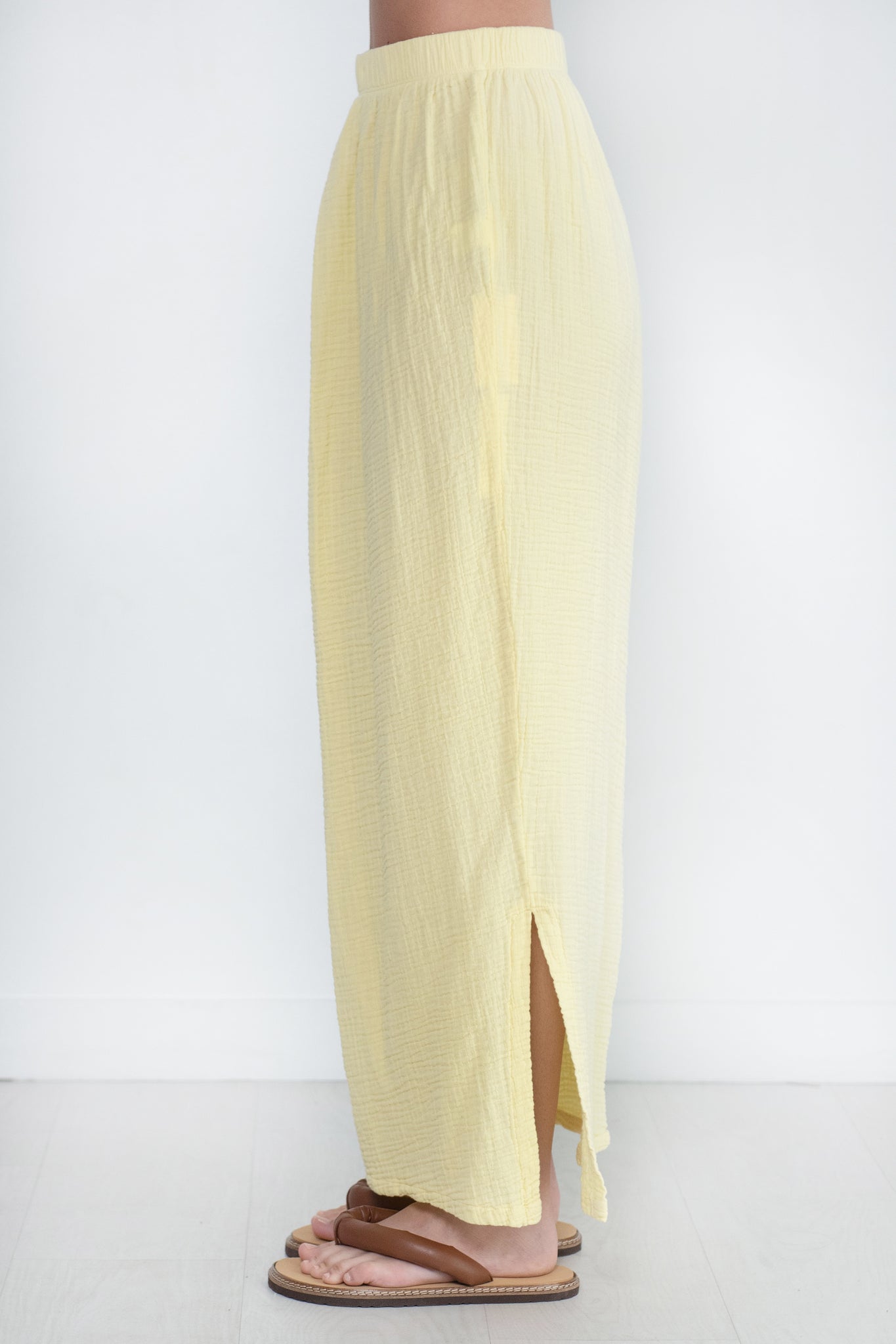 Black Crane - Long Skirt, Lemon