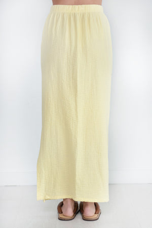 Black Crane - Long Skirt, Lemon
