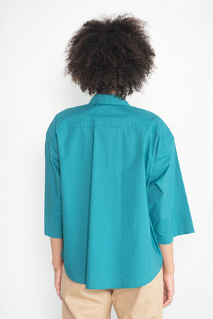 Sofie D'Hoore - Briley Cotton Poplin Shirt, Topaz Green