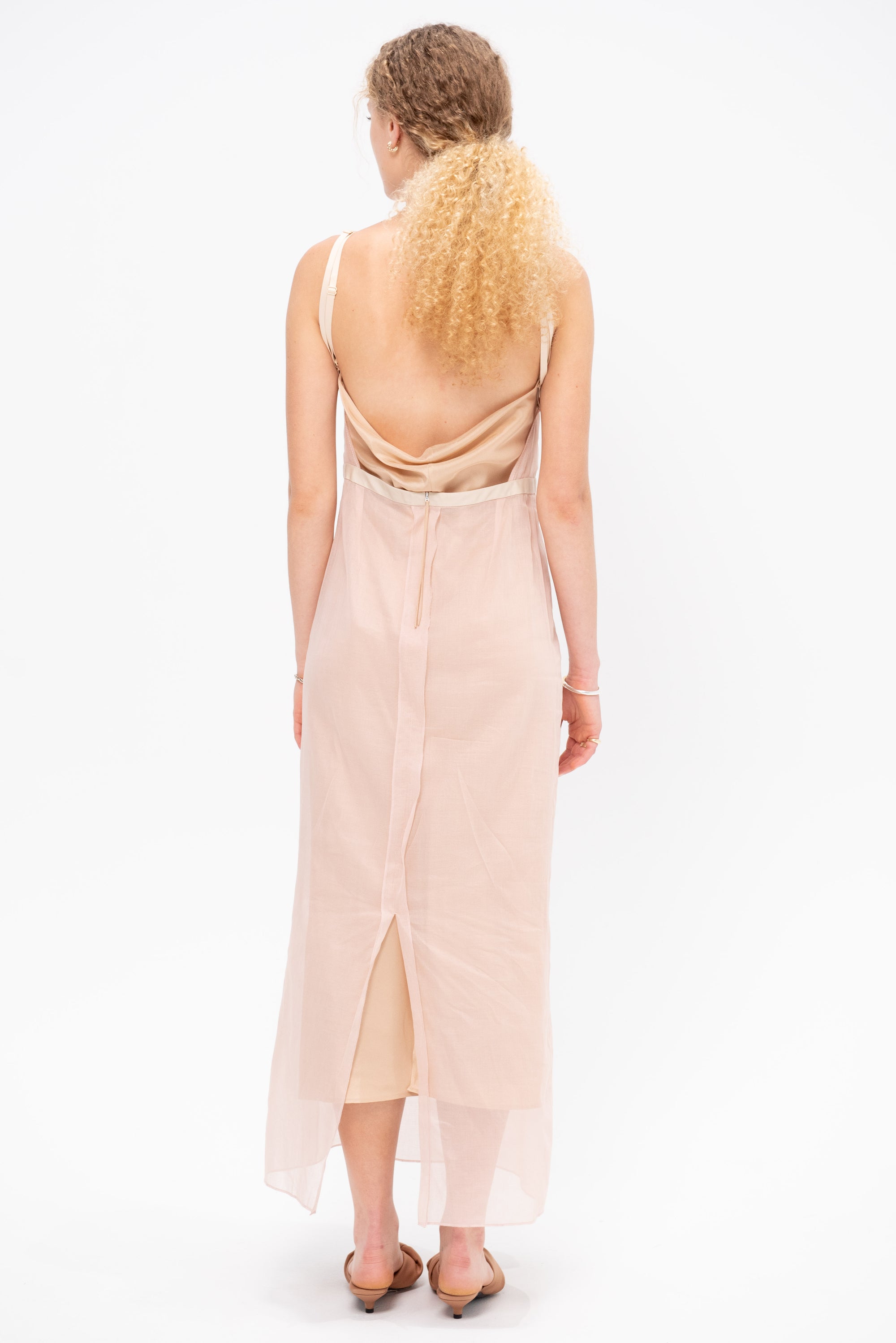 Organdi Dress, Peony