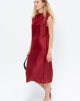 Silk Toile Dress, Ruby
