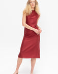 Silk Toile Dress, Ruby