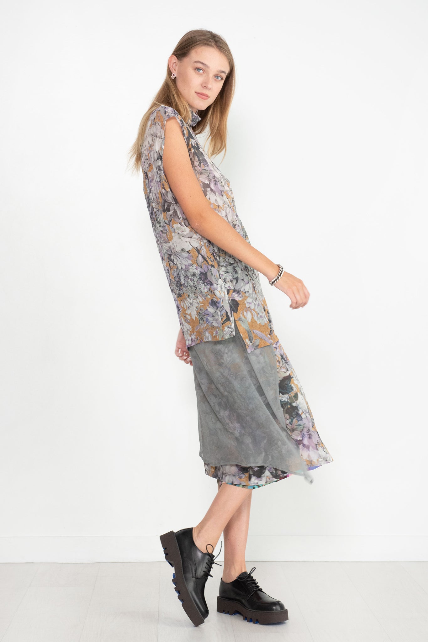 Dries Van Noten - Botanical Layered Skirt, Beige