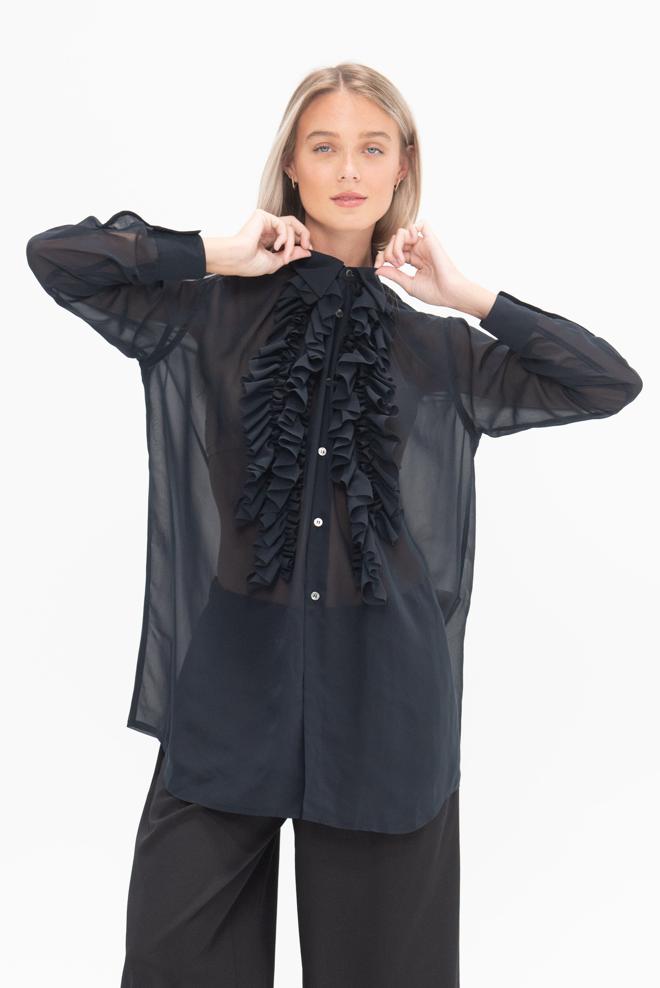 Comme des Garcons des Garcons Comme des Garcons Blouse Navy M