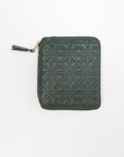 COMME DES GARÇONS WALLET - Embossed Leather Wallet, Bottle Green