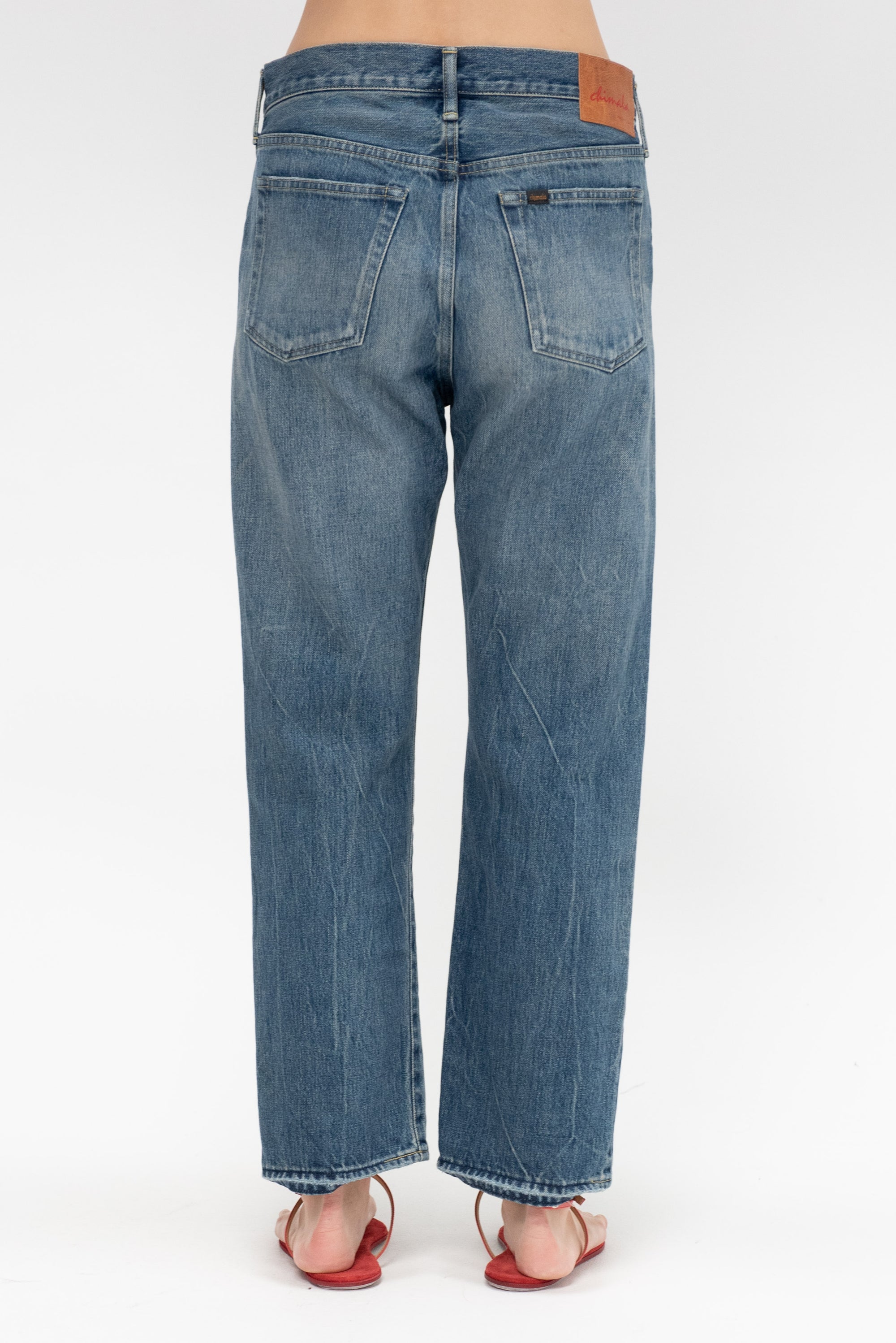 Ankle Cut Selvedge Denim, Medium Vintage
