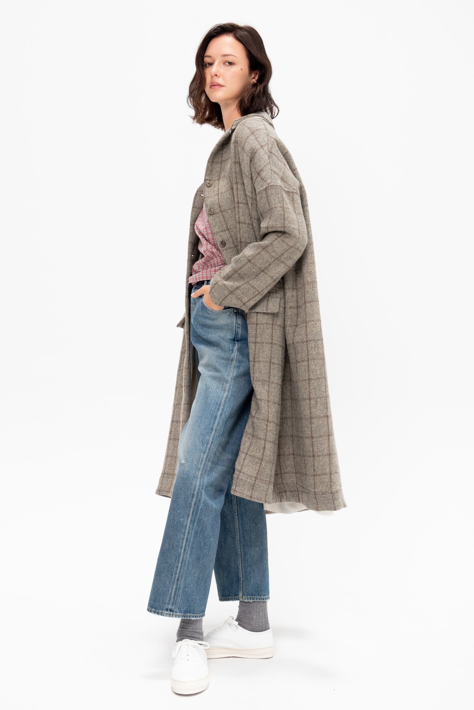 Narrow Straight Cut Selvedge Denim, LIght Wash
