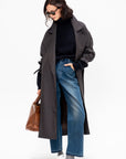 Monroe Cut Selvedge Denim, Dark Distress