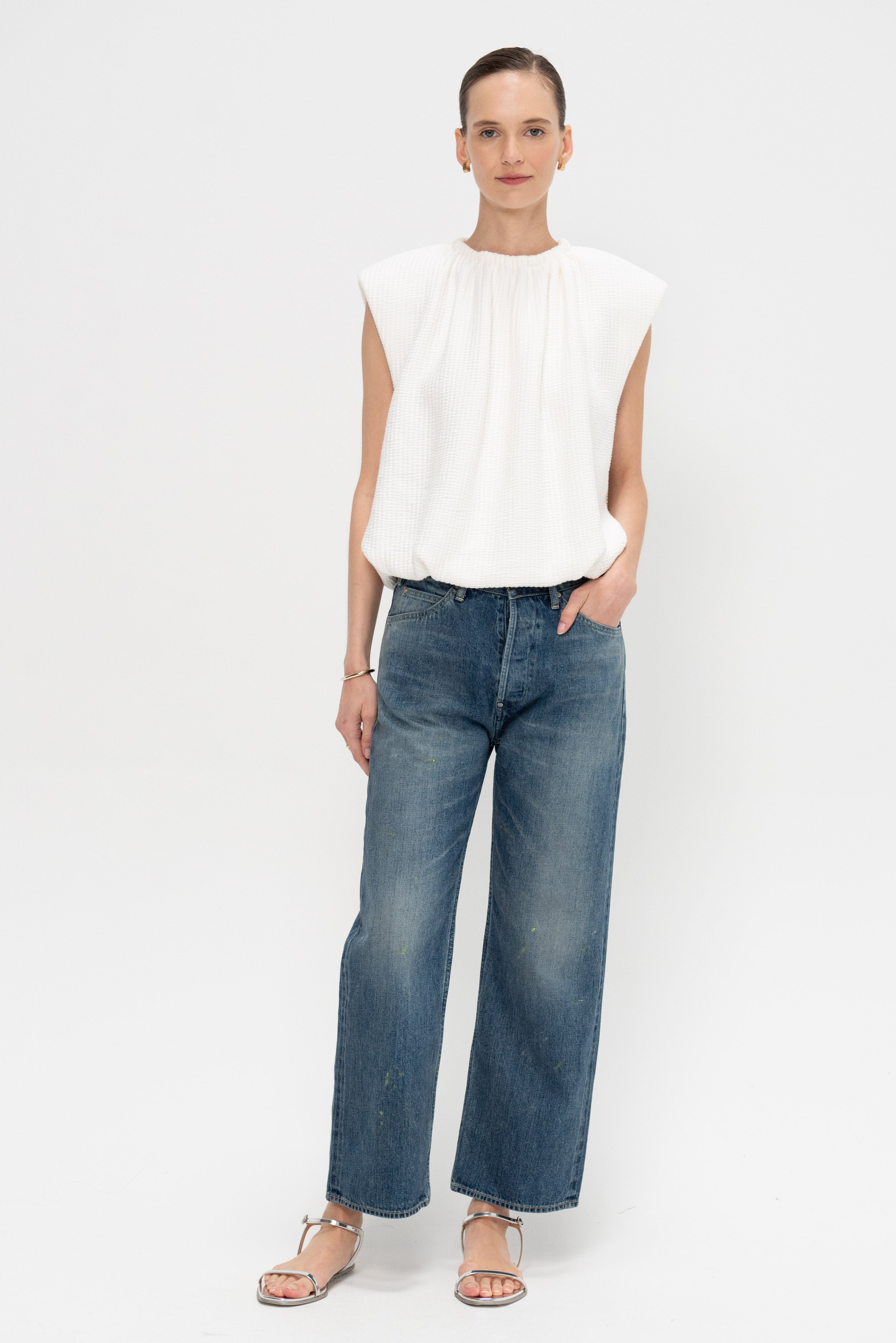 パンツ 2023SS chimala DENIM NARROW STRAIGHT CUT Chimala - Medium Distress Selvedge Denim Narrow Straight Cut
