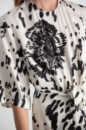 Christian Wijnants - Dembet Dress, White Black Dianthus
