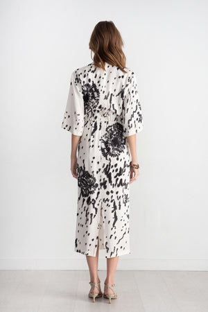 Christian Wijnants - Dembet Dress, White Black Dianthus