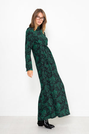 Christian Wijnants - Deny Floor Length Shirtdress, Camelia Emerald