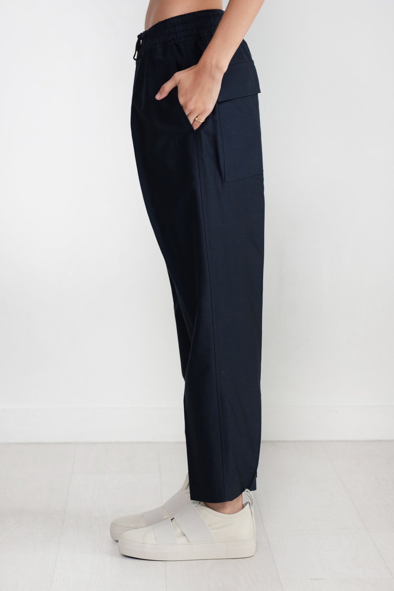 Christian Wijnants - Pilar Cropped Trousers, Dark Navy