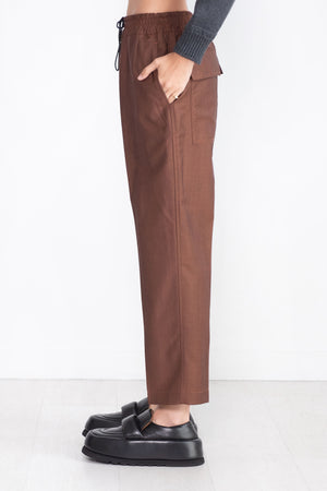 Christian Wijnants - Pilar Cropped Trousers, Rust Melange