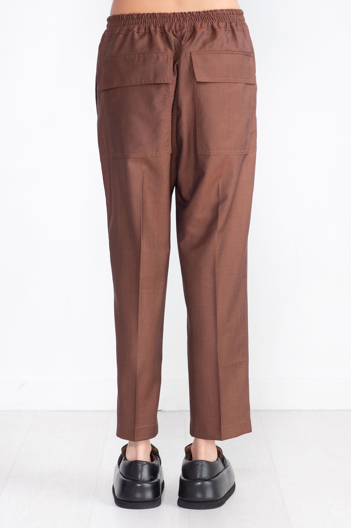 Christian Wijnants - Pilar Cropped Trousers, Rust Melange