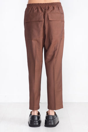 Christian Wijnants - Pilar Cropped Trousers, Rust Melange