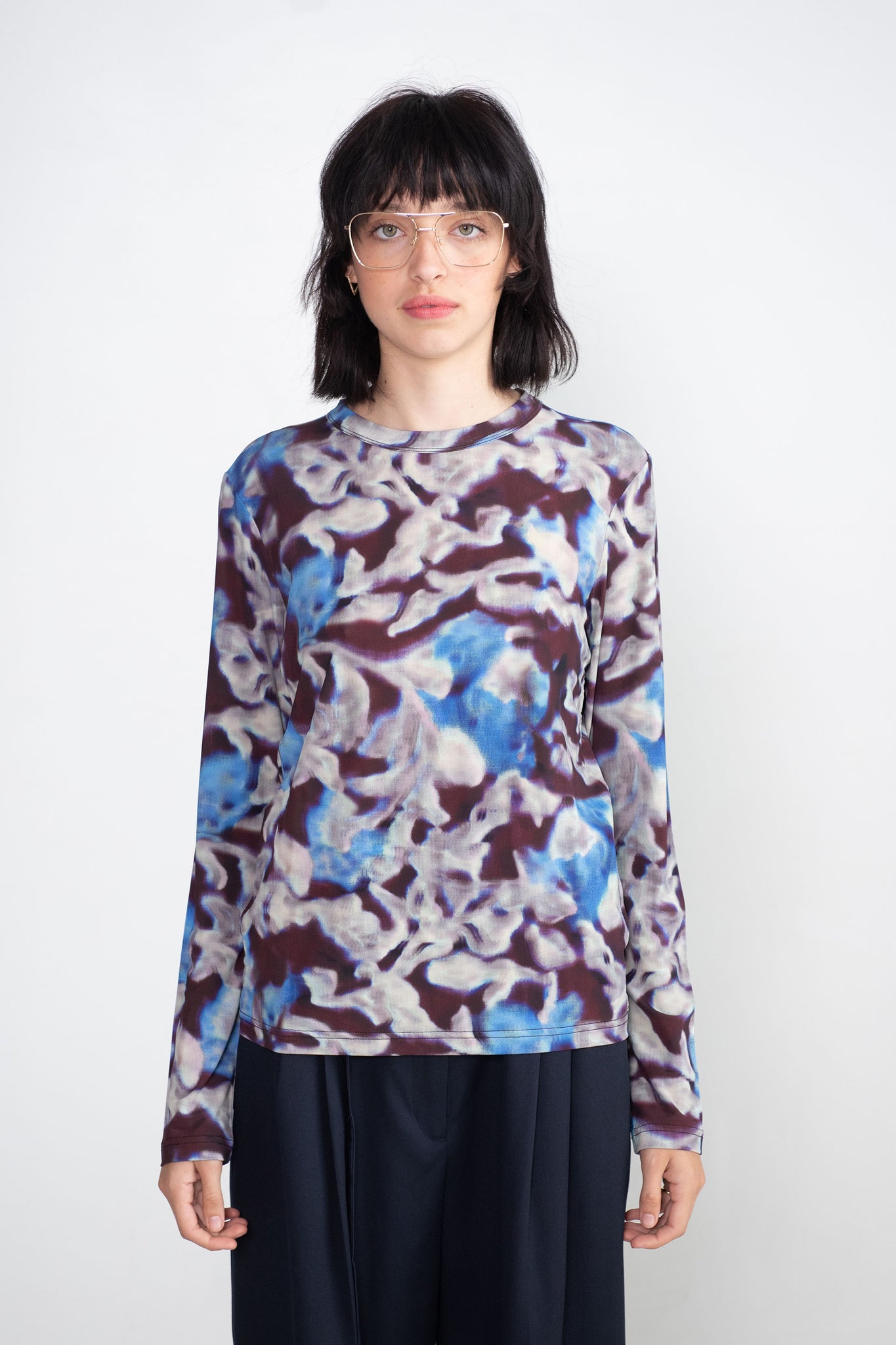 Christian Wijnants - Tad Long Sleeve T-Shirt, Khirai Blue