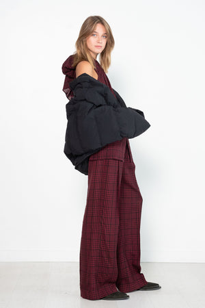 Christian Wijnants - Tumbai Shawl Top, Bordeaux