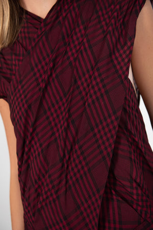 Christian Wijnants - Tumbai Shawl Top, Bordeaux