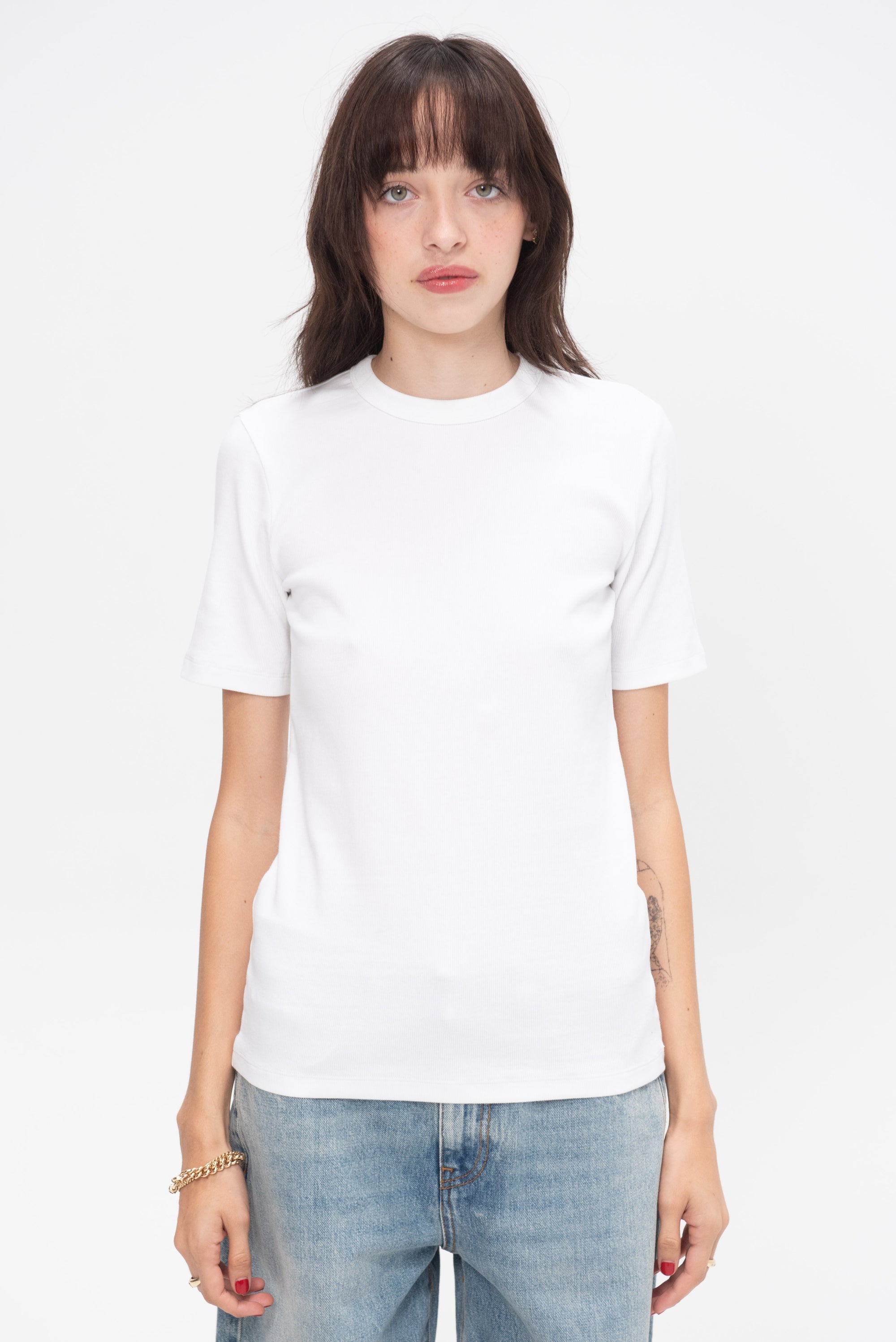 TOTEME - Classic Rib Tee, White