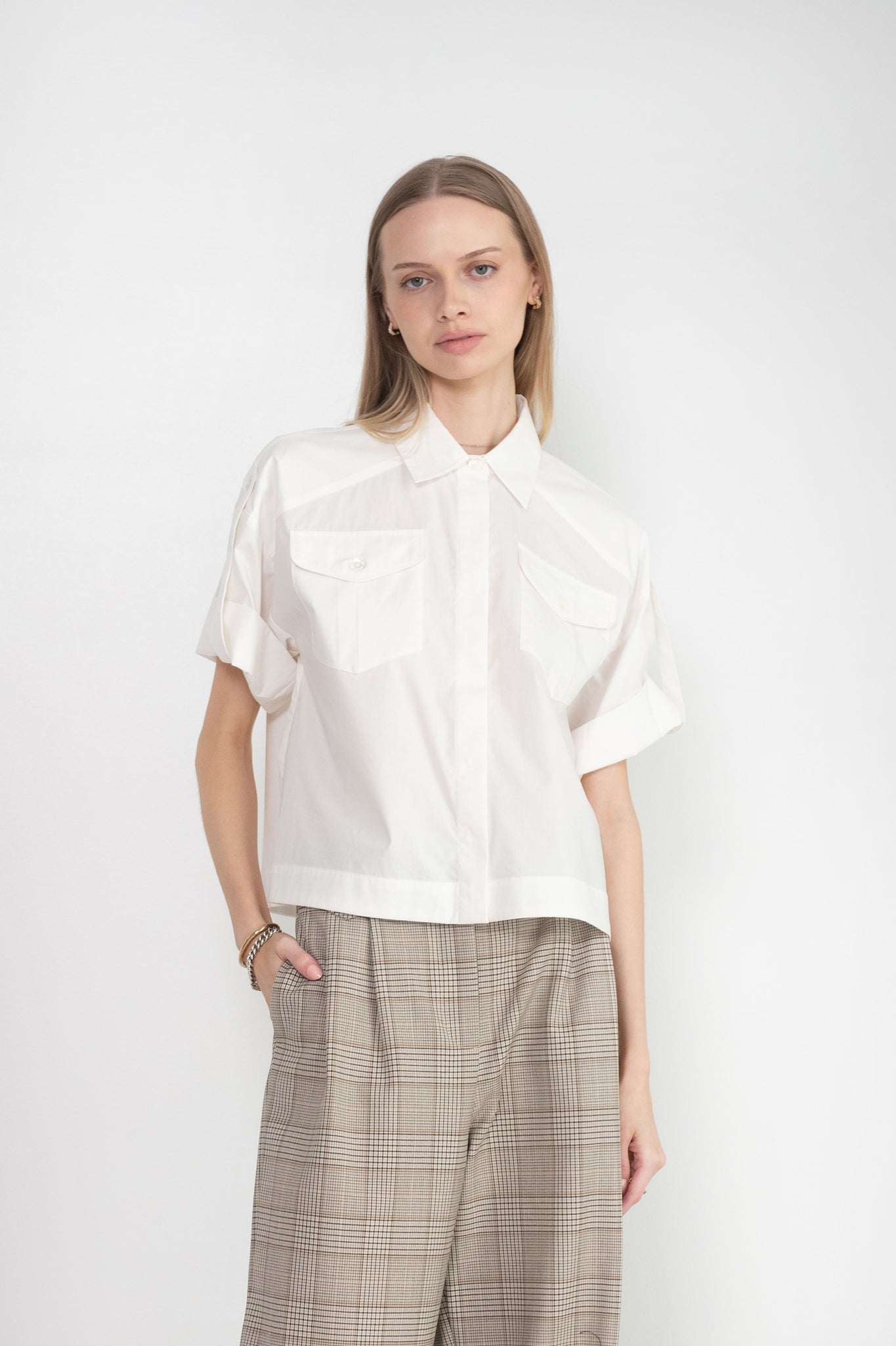 CO - Short Sleeve Utility Shirt, White