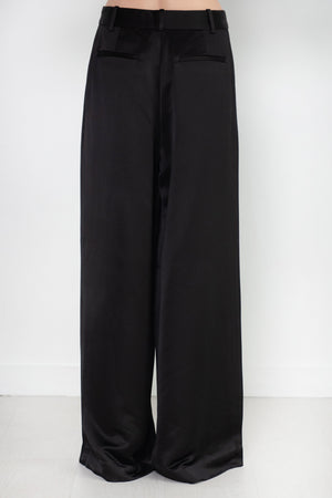 CO - Pleated Wide Leg Pant, Black