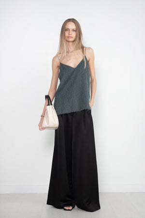 CO - Pleated Wide Leg Pant, Black