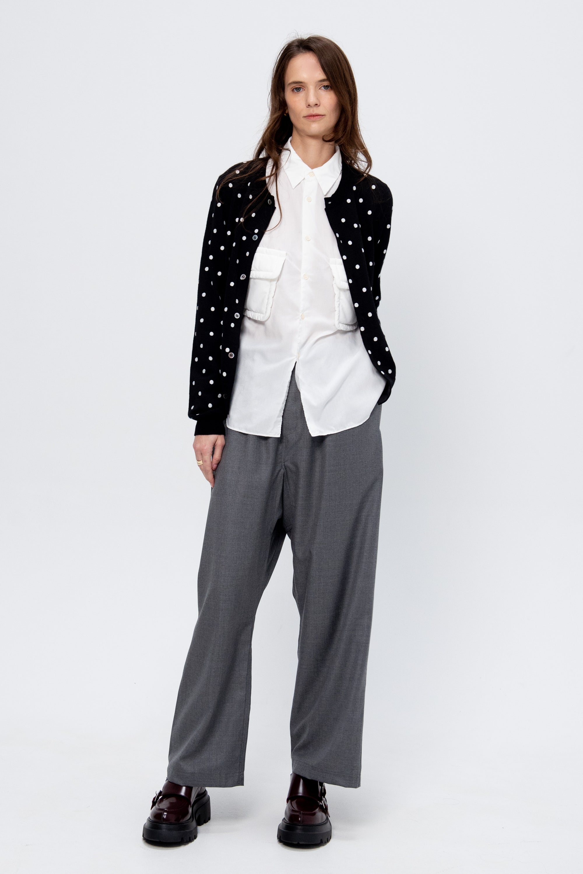 Button-Down Blouse, White