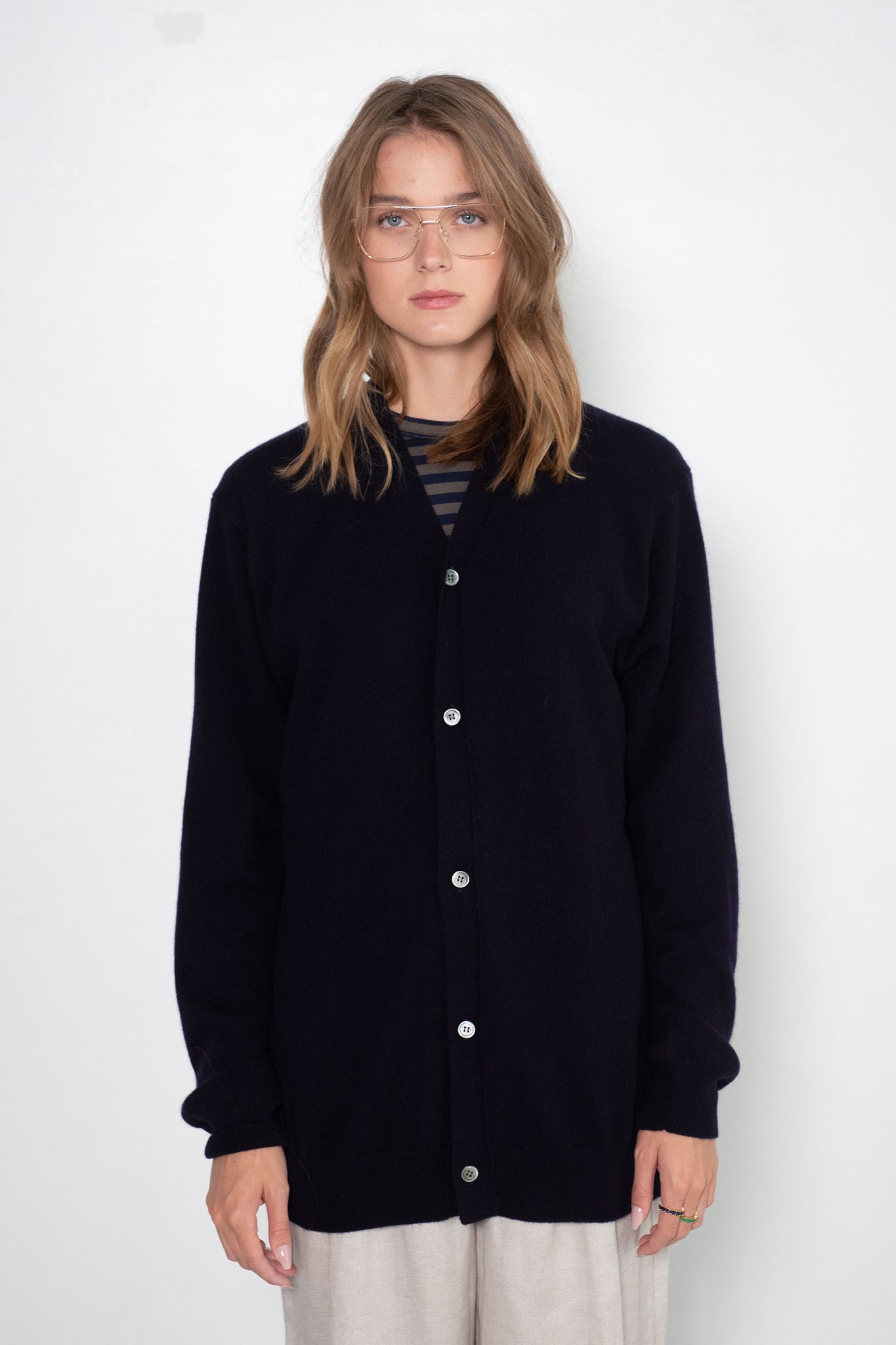 Comme des Garçons - Cardigan, Navy